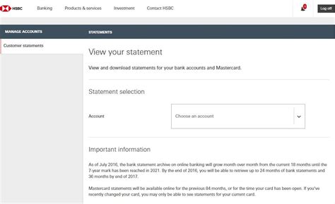 york my online statement.